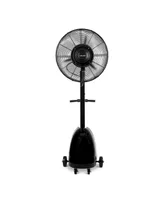 Newair 26" Pedestal Misting Fan with 8700 Cfm of Power, Adjustable Mist Settings, Water Tank and 3 Fan Speeds, Perfect for the Patio, Back Yard, or Ou