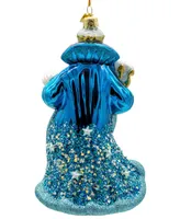 Kurt Adler 7" Bellissimo Glass Under The Sea Santa Ornament