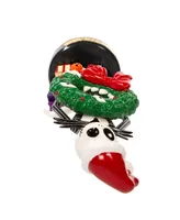 Kurt Adler 10" Disney Nightmare Before Christmas Jack Skellington with Wreath Nutcracker