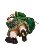 Kurt Adler 10.5" Fabriche Musical Irish Bagpiper Santa