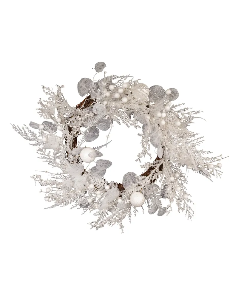 Kurt Adler 24" Un-Lit Decorated Rattan Wreath