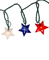 Kurt Adler 10-Light Patriotic Star Light Set