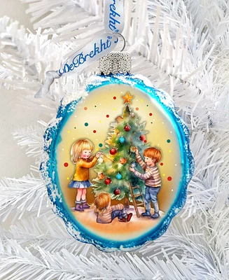 Designocracy Joyful Traditions Keepsake Mercury Glass Christmas Ornaments G. DeBrekht