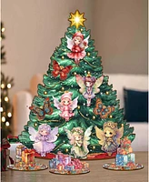 Designocracy Christmas Decoration Tree with Ornaments Set of 13 G. DeBrekht