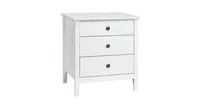 Nightstand Beside End Side Table Organizer with 3 Drawers