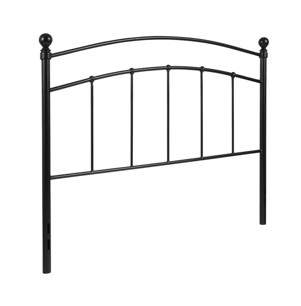 Merrick Lane Kildare Metal Headboard Contemporary Arched Headboard With Adjustable Rail Slots - Full