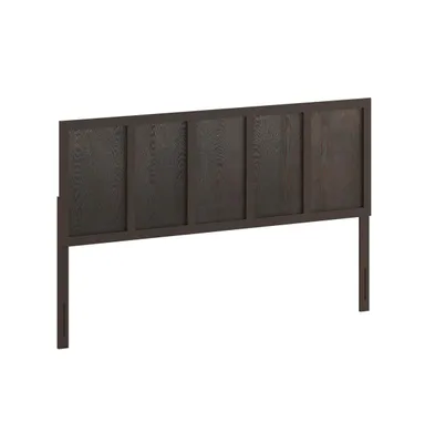 Merrick Lane Grady King Raised Panel Wooden Adjustable Headboard Only