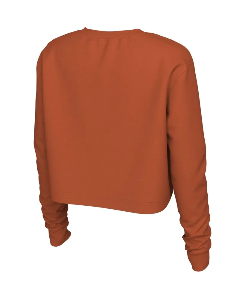 Women's Nike Orange Clemson Tigers Est. Cropped Long Sleeve T-shirt