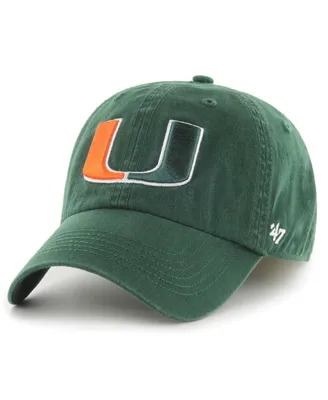 Men's '47 Brand Green Miami Hurricanes Franchise Fitted Hat