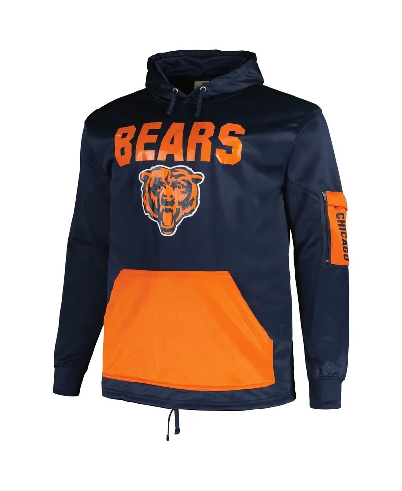 Men's Fanatics Navy Chicago Bears Big and Tall Pullover Hoodie
