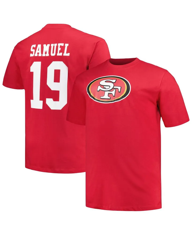 Men's Fanatics Deebo Samuel Scarlet San Francisco 49ers Big and Tall Player Name and Number T-shirt