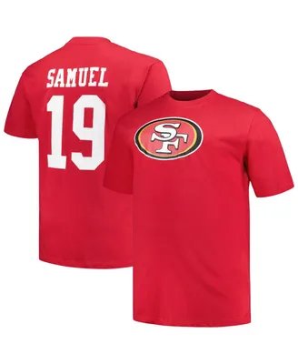 Men's Fanatics Deebo Samuel Scarlet San Francisco 49ers Big and Tall Player Name Number T-shirt