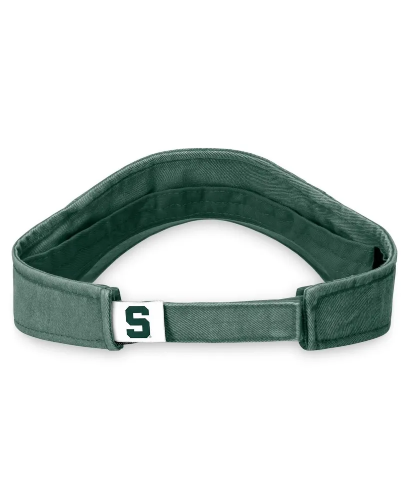 Men's Top of the World Green Michigan State Spartans Terry Adjustable Visor