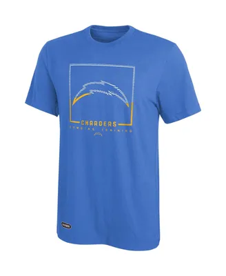 Men's Powder Blue Los Angeles Chargers Combine Authentic Clutch T-shirt