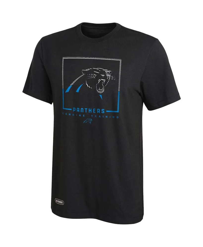 Men's Black Carolina Panthers Combine Authentic Clutch T-shirt