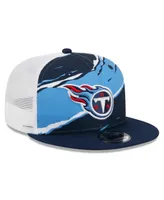 Men's New Era Navy Tennessee Titans Tear Trucker 9FIFTY Snapback Hat