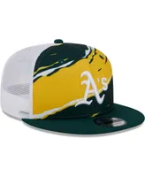 Men's New Era Green Oakland Athletics Tear Trucker 9FIFTY Snapback Hat