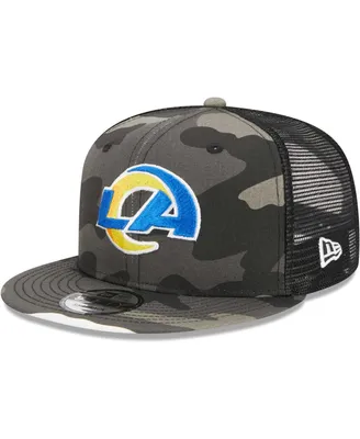 Men's New Era Urban Camo Los Angeles Rams 9FIFTY Trucker Snapback Hat