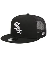 Men's New Era Black Chicago White Sox Trucker 9FIFTY Snapback Hat