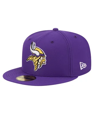 Men's New Era Purple Minnesota Vikings Main 59FIFTY Fitted Hat