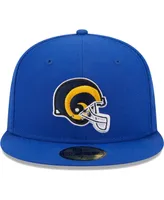 Men's New Era Royal Los Angeles Rams Throwback Main 59FIFTY Fitted Hat