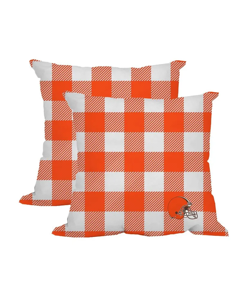 Logo Brands Cleveland Browns 2-Pack Buffalo Check Plaid Outdoor