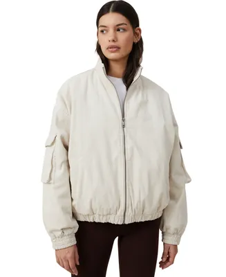 Cotton On Women's Cord Bomber Jacket
