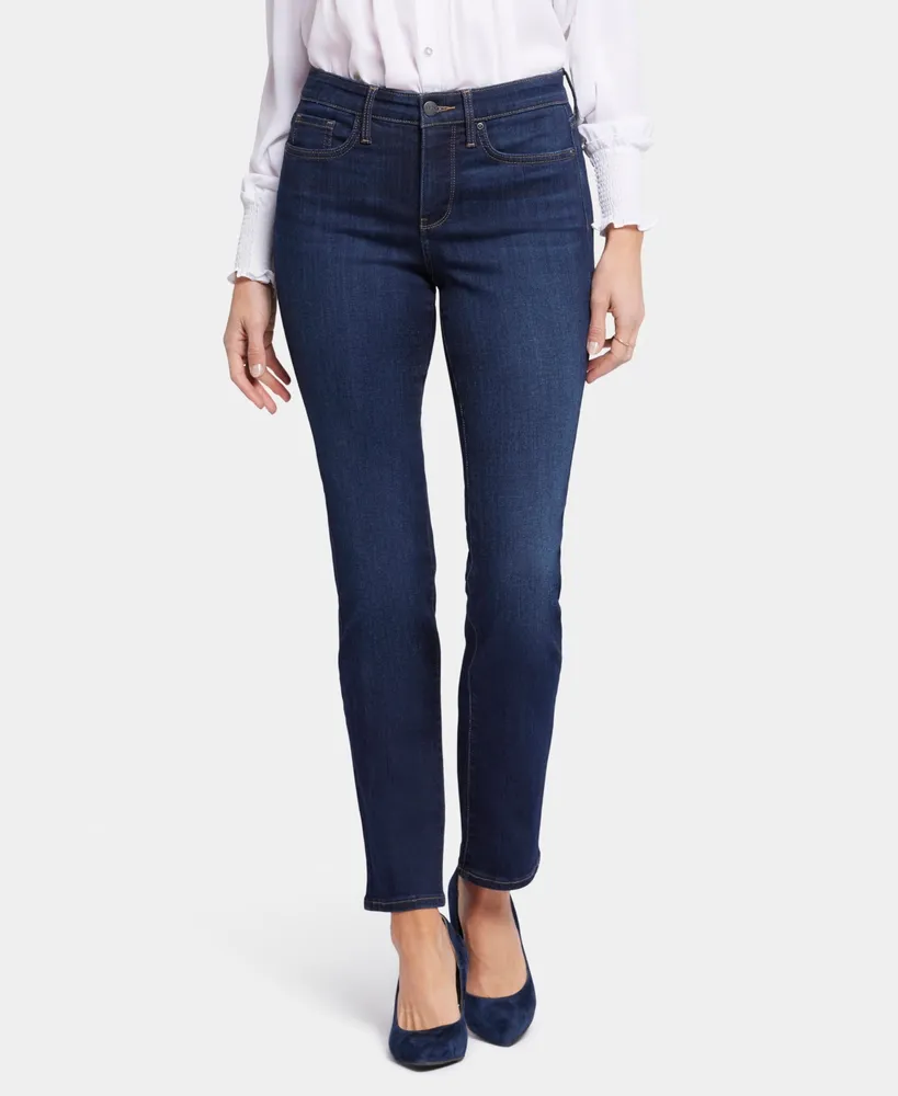 NYDJ Sheri Tummy-Control Slim-Leg Jeans - Macy's