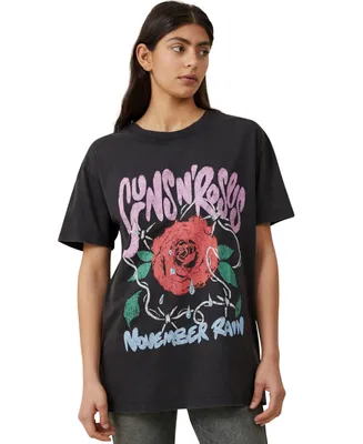 Cotton On Women's The Oversized Guns N Roses T-shirt