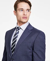 Dkny Men's Modern-Fit Blue Mini Check Suit Separate Jacket