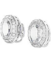 Swarovski Mesmera Silver-Tone Crystal Clip Earrings