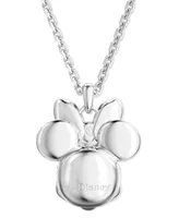 Swarovski Silver-Tone Disney Minnie Mouse Crystal Pendant Necklace, 16-1/2" + 3" extender