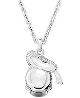 Swarovski Silver-Tone Disney Donald Duck Crystal Pendant Necklace, 16-1/2" + 3" extender