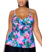 Raisins Curve Plus Aries Tankini Top