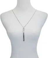 Vince Camuto Silver-Tone Long Chain and Tassel Pendant Necklace, 30" + 2" Extender