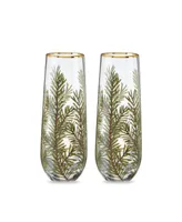 Twine Woodland Stemless Champagne Glasses, Set of 2