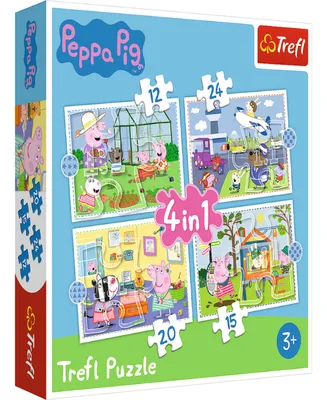 Trefl Peppa Pig 4 in 1 12, 20, 24, 15 Piece Puzzle