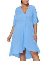 Raisins Curve Plus Size Paraiso Twist Cover Up Dress