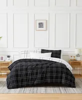 Southshore Fine Linens Urban Check Microfiber Piece Duvet Cover Set