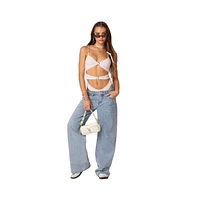 Women's Amethyst Cut Out Bodysuit
