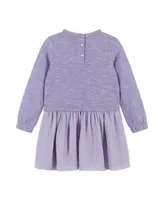 Andy & Evan Toddler Girls Toddler/Child Purple Heart Two-Fer Dress