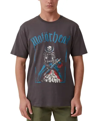 Cotton On Men's Loose Fit Music T-shirt - Faded Slate, Motorhead