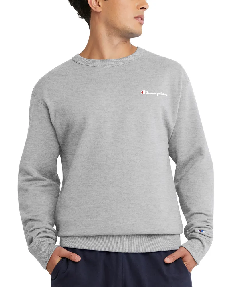 Champion Men's Powerblend Crewneck Logo Sweatshirt