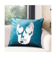 Safavieh Romey Skull 20" x 20" Pillow