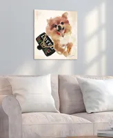 Empire Art Direct "Pomeranian" Unrameled Free Floating Tempered Glass Panel Graphic Dog Wall Art Print 20" x 20", 20" x 20" x 0.2" - Multi