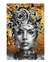 Empire Art Direct "Be Yourself Ii" Frameless Free Floating Tempered Glass Panel Graphic Wall Art, 48" x 32" x 0.2"