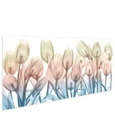 Empire Art Direct "Spring Blooms" Frameless Free Floating Tempered Glass Panel Graphic Wall Art, 24" x 63" x 0.2" - Multi