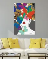 Empire Art Direct "BLIndfolded" Frameless Free Floating Tempered Glass Panel Graphic Wall Art, 48" x 32" x 0.2" - Multi