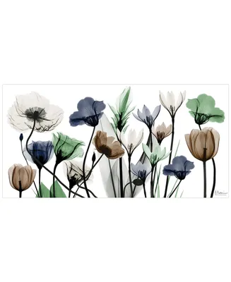 Empire Art Direct "Floral Landscape" Frameless Free Floating Tempered Glass Panel Graphic Wall Art, 24" x 48" x 0.2" - Multi
