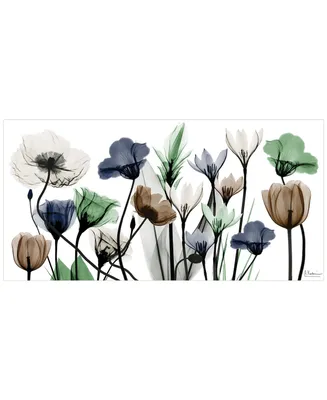 Empire Art Direct "Floral Landscape" Frameless Free Floating Tempered Glass Panel Graphic Wall Art, 24" x 48" x 0.2"